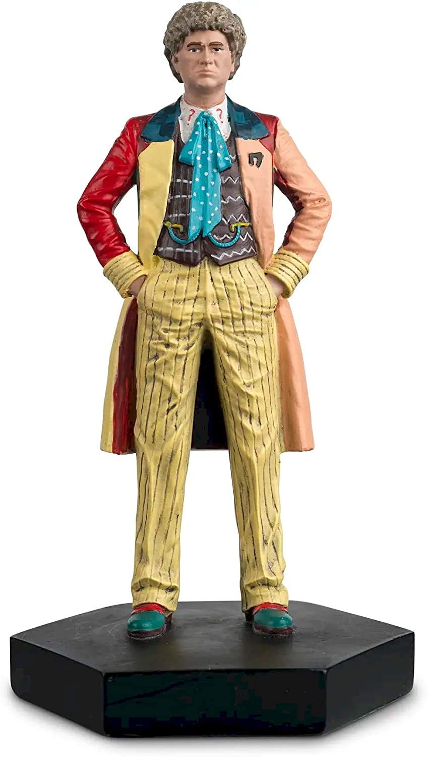 Eaglemoss Doctor Who Figurine Collection the Sixth Doctor Colin Baker Hand Painted 1:21 Scale Collector Boxed Model Figure #65