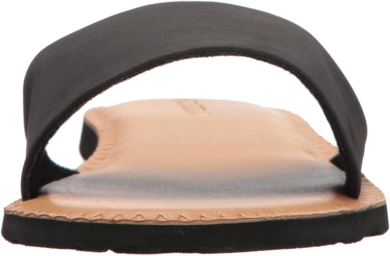  | Volcom Women's Simple Synthetic Leather Strap Slide Sandal | Slides