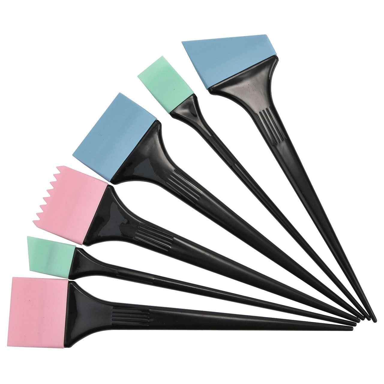 CCbeauty Silicone Hair Dye Brush Set Hair Coloring Brush whisk Stirrer Highlighting Kit and Face Mask Brush Applicator : Beauty