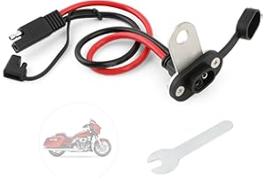 YHXMARSCAN Motorcycle Battery Charger Bracket Stealth Port Charging Port Mount Compatible with 2014-2025 Harley Road Glide Street Glide Road King and Road Glide ST Battery Charger Accessories