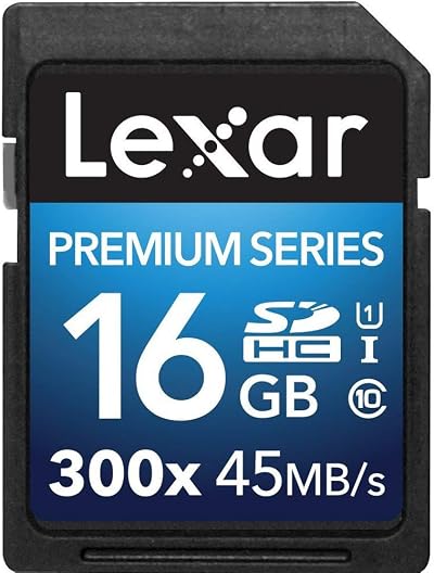 Lexar Platinum II 16GB SDHC U1 300x Memory Card - LSD16GBBEU300