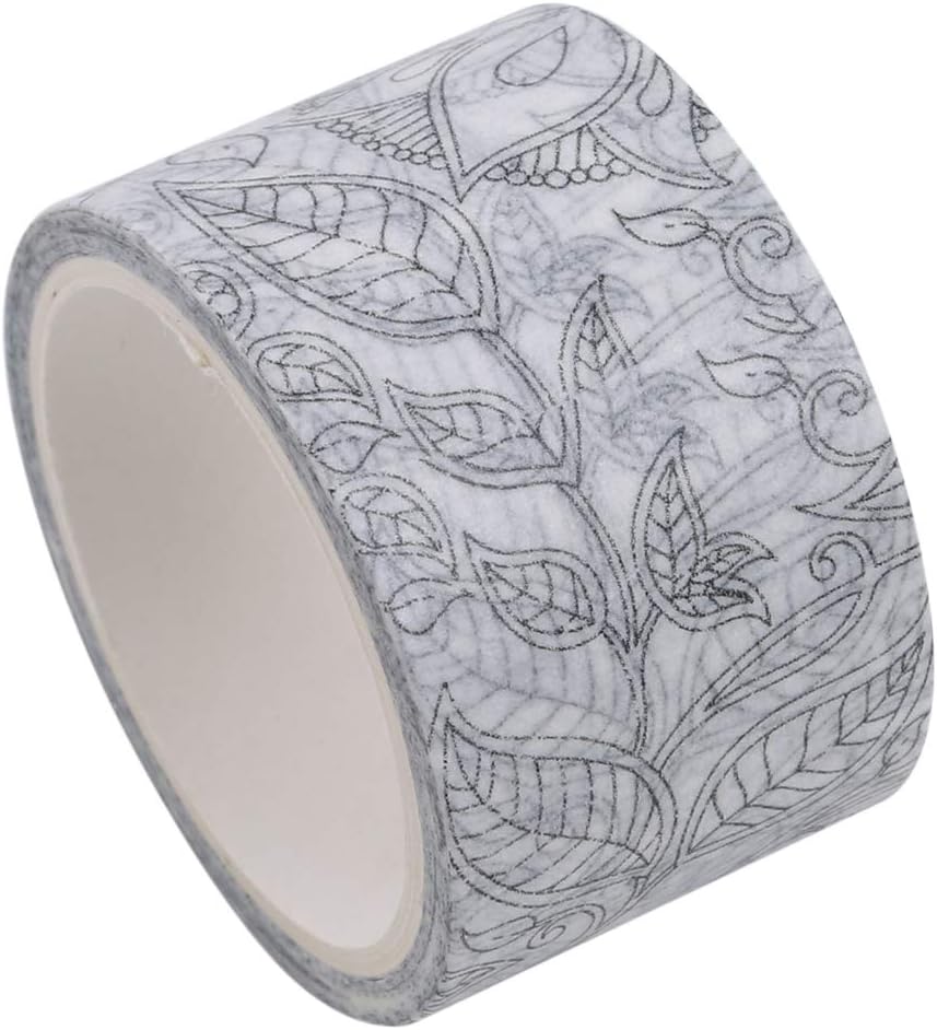 Jixing Creative Colouring DIY Washi Tape Japanese Paper Flower Masking Tapes for Scrapbooking Gift Wrapping,Style 02