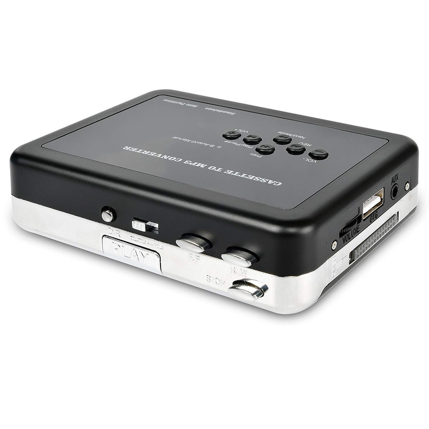 Rybozen Cassette Player , Portable Converter Recorder Convert Tapes to Digital MP3 Save into USB