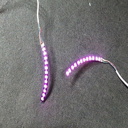 Sontec brand Halloween LED lash,Waterproof LED eyslashes light,Shining Charming eyelash light (Pink)