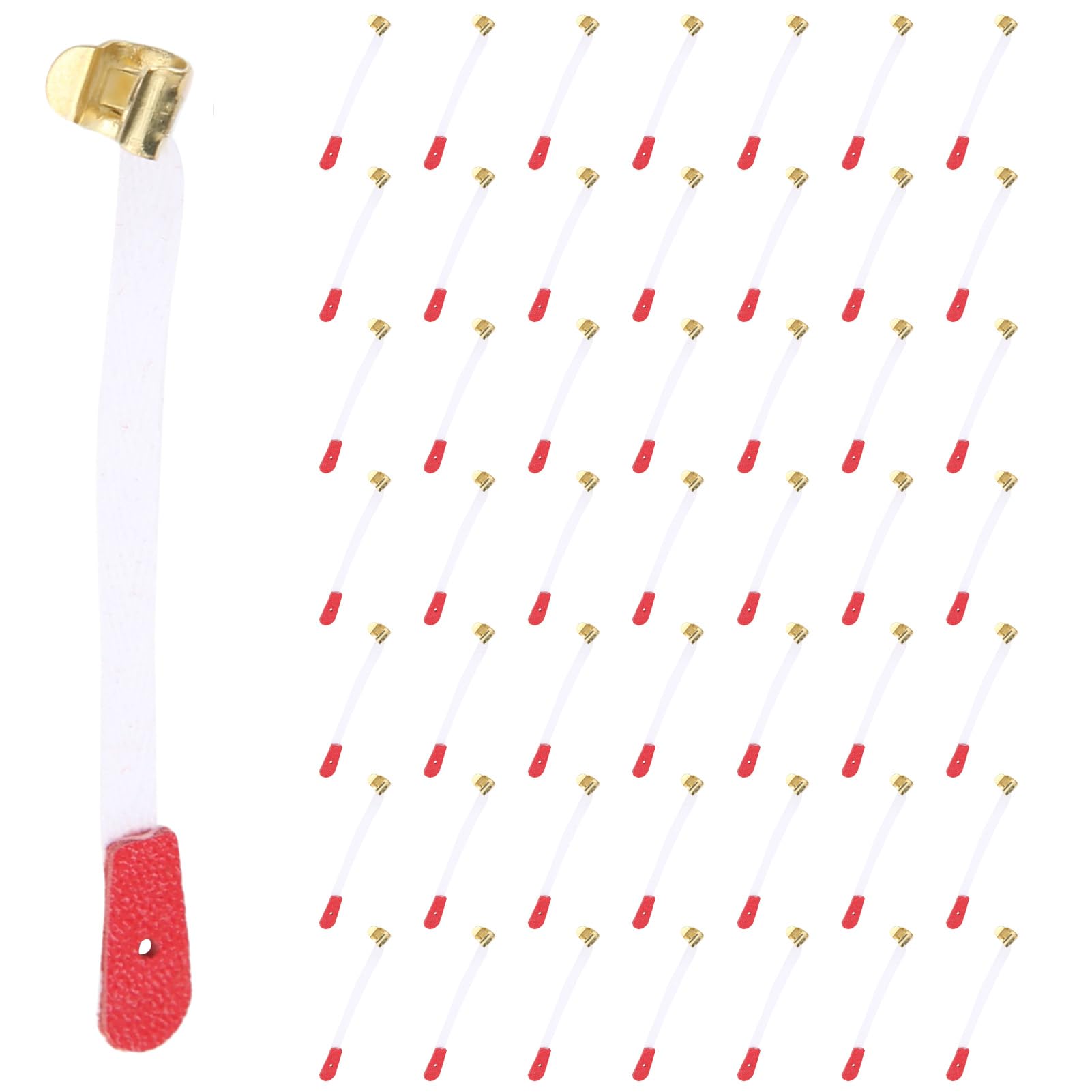 50Pcs Piano Climbing Strap Heads Piano Tuning Rope 7.5cm Keyboard Bridle Straps Keyboardpiano Spring Clip Bridle Straps Piano Instrument Accessory