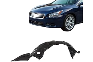 Titanium Plus Autoparts Front Right Passenger Side splash guard shield fender liner Apron Compatible for 2009-2014 NISSAN Maxima 638409N50B NI1249119