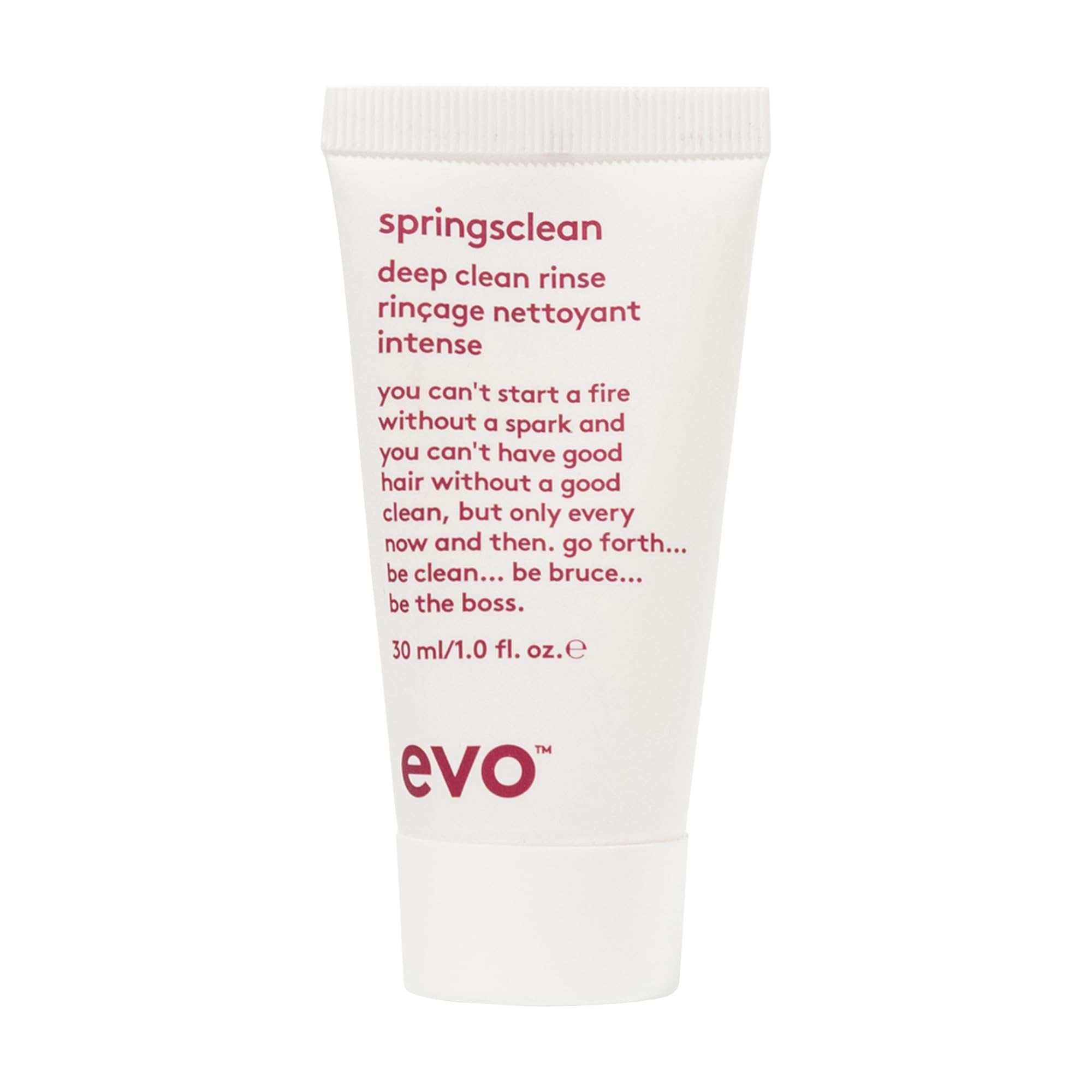 Evo Springsclean Deep Cleansing Shampoo for Wavy & Curly Hair - Sulphate-Free, Clarifying Curl Cleanser - 30 mL, Travel Size