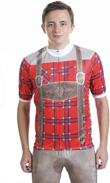 lederhosen cycling jersey