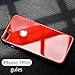NOHON Protective iPhone 7 plus Case with Plastic Back Cover and Reinforced Bumper Slim Fit Ultra-Thin Case for iPhone 7 Plus - Red