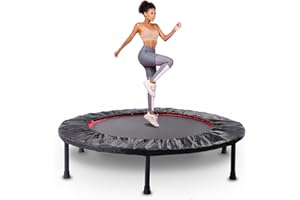 KOKSRY Rebounder Trampoline for Adults, 40"/50" Foldable Spring Fitness Trampoline - 450 lbs Capacity, Quiet & Stable Indoor/Outdoor Exercise Equipment for Cardio Workout