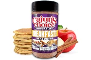 CAJUN'S CHOICE LOUISIANA FOODS Cajun's Choice Premium Blend Breakfast Blend Seasoning 9 oz (Pack of 1) - Add to Coffee, Pancakes, Cereal, Waffles Donuts, French Toast and More