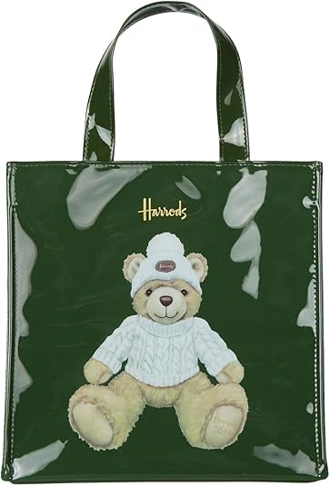 Amazon 英国 Harrods ハロッズ 19年 クリスマスベア イヤーベア ジョシュア トートバッグ ショッピングバッグ Sサイズ ハロッズのリボンラッピング Joshua 並行輸入品 Harrods ハロッズ トートバッグ