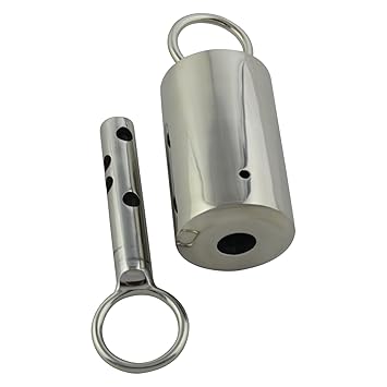 BDSM Erotik Bondage Edelstahl Ice Look Schliesszeit 3,5 h Zeitschloss Eisschloss kurz