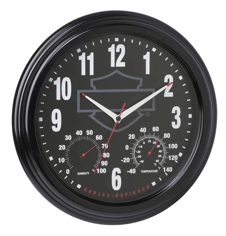 HarleyDavidson HDX99173 Reloj y termómetro para exteriores (3 en 1