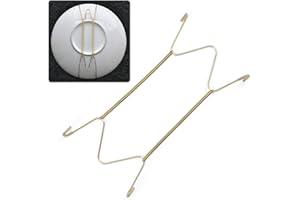 CFOPIRYX 2 Pieces Wall Plate Hanger Decorative Dish Holder 8Inch/10Inch/12Inch/14Inch/16Inch Invisible Plate Dish Hanger Wall Display Hooks Home Decor (12 Inch)