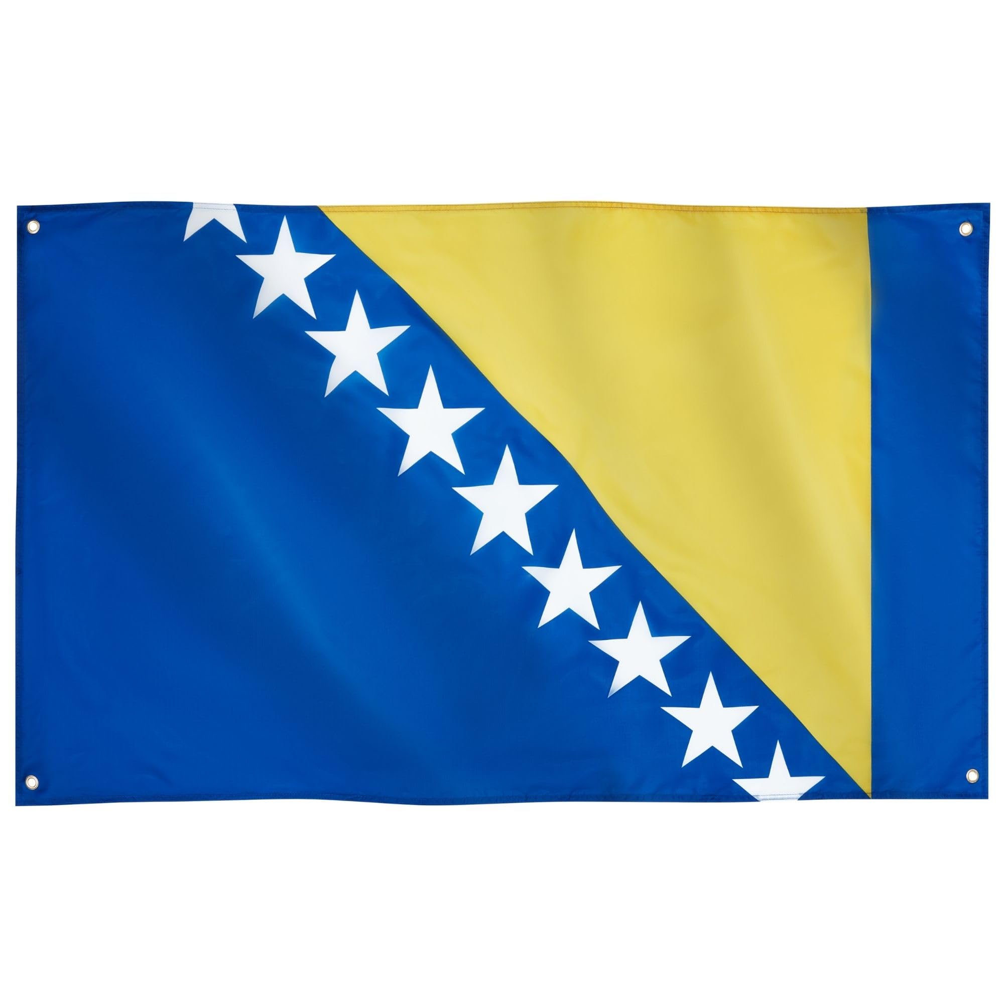 Runesol Bosnia and Herzegovina Flag, 91x152cm, 3ft x 5ft, 4 Grommets, Eyelet In Every Corner, Bosna i Hercegovina, Herzegovina, Independence Day, Premium Flags, Inside, Outside, Victory Day — image 1