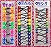 Tara Girls Twinbead Multi Cute Mixed Design Ponytail Elastics Pack Of 3 (COMBO 20)