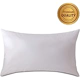 Plankroad Home Décor 12x33 Hypoallergenic Luxury 100% Small Feather Rectangular Pillow Insert, 100% Cambric Cotton Shell, Never Vacuum-Packed, Odorless, Made in USA