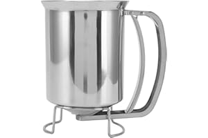 Pancake Batter Dispenser Handheld Stainless Steel Pancake Pourer for Baking Cupcakes Muffins