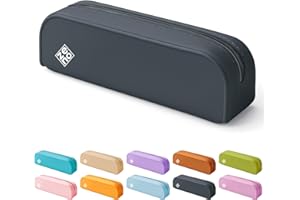 ZENO Silicone Pencil Case – Aesthetic Pencil Case for Adults & Teens – Cute Pencil Pouch, Small Makeup Bag, Travel Organizer,