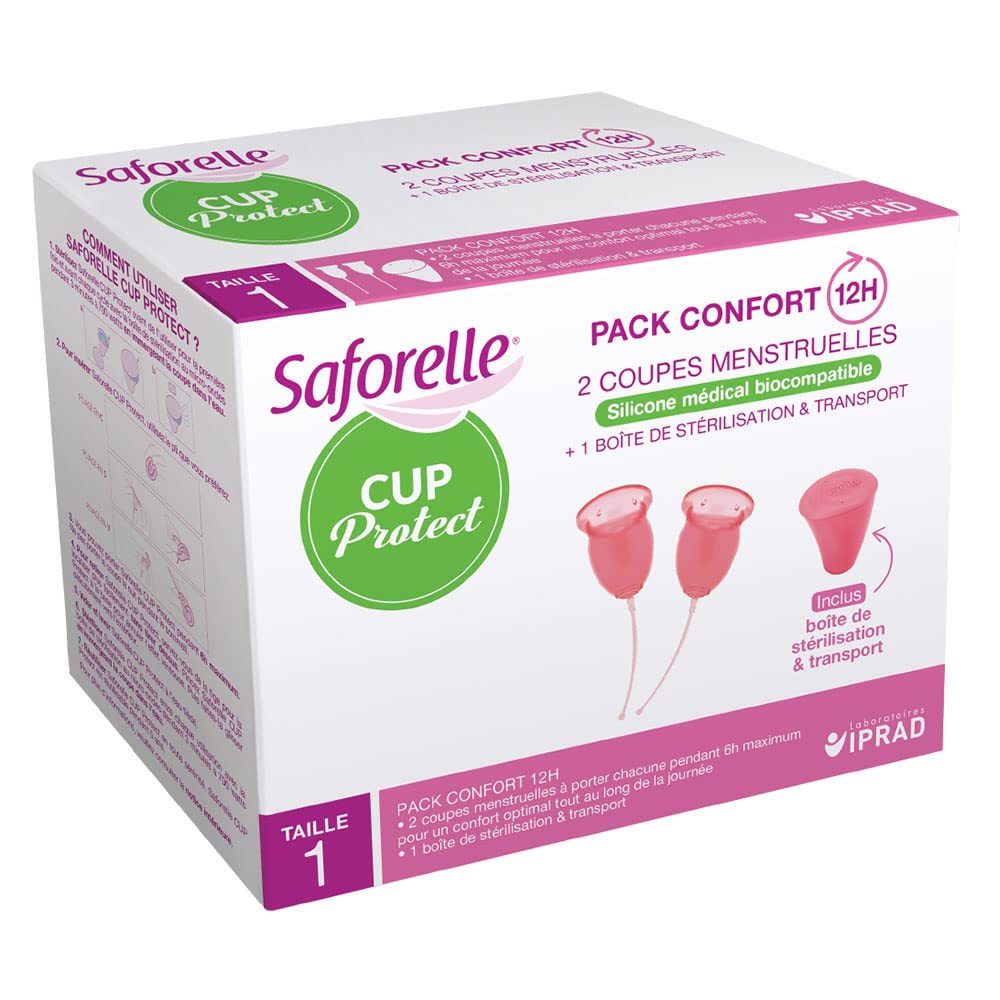 Saforelle Cup Protect 2 Menstrual Cups Size 1