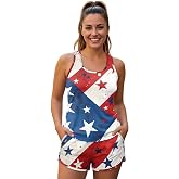 Hresuewn 2 Piece Tankini Swimsuits for Women Athletic Bathing Suits Swim Tank Tops with Sports Shorts Bathing Suits S-6XL