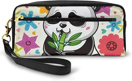 Amazon かわいいデイジーパンダ 筆箱 ペンケース 大容量筆箱 箱型筆箱 スリムペンケース 革 手作り レザー おしゃれ スリム シンプル 軽量 コンパクト 高校生 大学生 レディース メンズ 化粧ポーチ ペンケース 文房具 オフィス用品