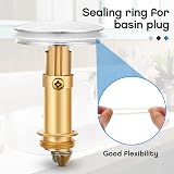 Outus 6 Pcs Sink Plug Rubber O-Ring Seal Gasket 31/39mm Replacement view 3