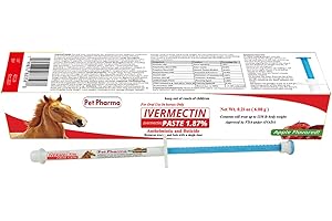 Ivermectin Paste 1.87% Only Use for Horses – Apple Flavor Oral Paste – 6.08g Syringe - Gel Dewormer for Horse - Safe for Equi