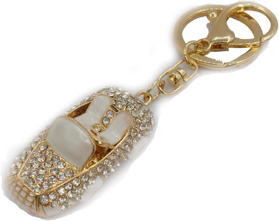 Lyhouse Artificial Car Inlay Rhinestone Key Chain for Keys Women's Bag