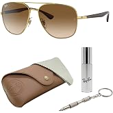 Ray-Ban RB3683 Square Shape Sunglasses with Official Eyewear Kit