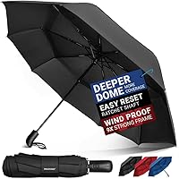 Amazon.com: DAVEK SOLO 雨傘(經典黑色) - 高品質防風旅行傘
