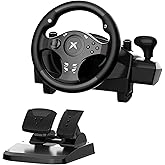 DOYO Racing Wheel - Gaming Steering Wheel for PC, 270 Degree Driving Simulator Race Xbox Steering Wheel and Pedals with Dual Vibration for PS4, Xbox One, Xbox Series X|S, PS3, Switch, Android
