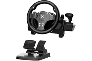 DOYO Racing Wheel - Gaming Steering Wheel for PC, 270 Degree Driving Simulator Race Xbox Steering Wheel and Pedals with Dual Vibration for PS4, Xbox One, Xbox Series X|S, PS3, Switch, Android