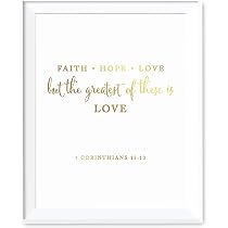 Amazon.com : Andaz Press Biblical Wedding Love Quote Wall Art ...