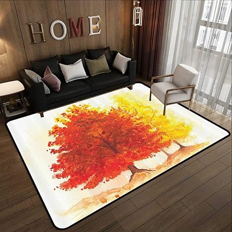 Amazon Com Low Profile Mats Leaves Decor Two Different
