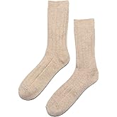 State Cashmere Unisex Ribbed Socks 100% Pure Cashmere Super Soft Bed Cuff Socks