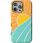 Casely iPhone 16 Pro Max Case | Waves & Rays | Sunshine | Bold Protective Design | Compatible with MagSafe