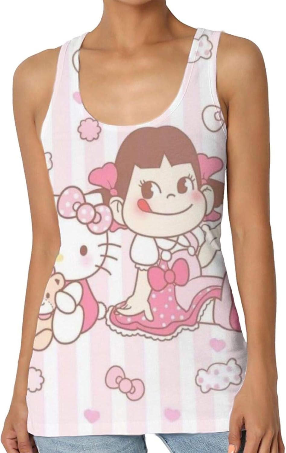 Hello Kitty Little Girl Womens Premium Tank Top Sleeveless