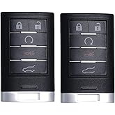 SUPALAND Keyless Entry Remote Push Start Button Smart Proximity Control Key Fob Replacement Fits for Cadillac SRX 2010 2011 2012 2013 2014 2015 ATS XTS 2013-2014 ELR NBG009768T 22865375