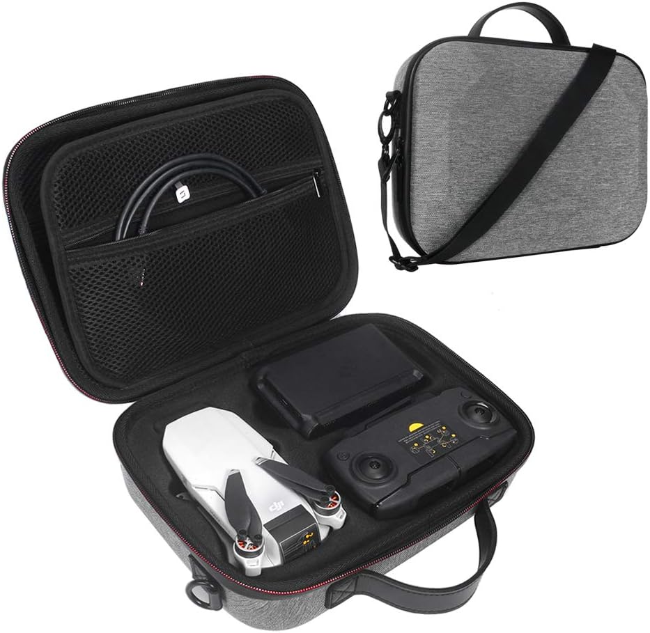 Simumu Hard Carrying Case Compatible for DJI Mavic Mini Drone and Accessories (Gray)