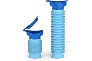 KkaFFe Pee Bottles for Men, Collapsible Emergency Urinal with Disposable Replacement Bags, Leakproof Car Pee Bottle for Men and Women, Set Urine Bottle, Travelling, Traffic Jams & Hiking