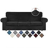 WEERRW 4 Pieces Velvet High Stretch Couch Covers