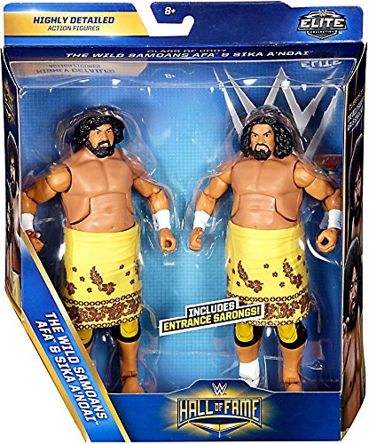 WWE Hall of Fame Class of 2007 Elite The Wild Samoans Afa & Sika Anoa i 2-Pack