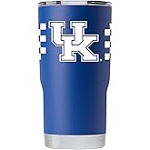 Gametime Sidekicks Kentucky 20oz Blue Tumbler - Officially Licensed, 18/8 Stainless Steel, Double-walled, Vacuum-insulated, UV LED Printed Logos, Sweatless, Stays Hot/Cold - 360 Wrap