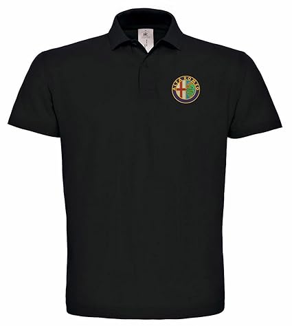 Alfa Romeo Bestickte Polo Auto Fun Poloshirt, super Premium-Qualität hochwertige Stickerei - 023