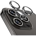 ESR Camera Lens Protector for iPhone 16 Pro Max/16 Pro/15 Pro Max/15 Pro/14 Pro Max/14 Pro, Ultra-tough HD Individual Lens Protectors, Scratch Resistant, Ultra-thin Tempered Glass, 1 Pack, Black