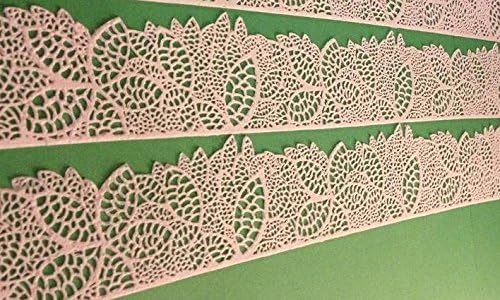 2 PC /Set Pre-Made White Edible Lace Aspen Leaves Edible Cake Lace - Ready to Use Edible Lace for Edible Lace DIY