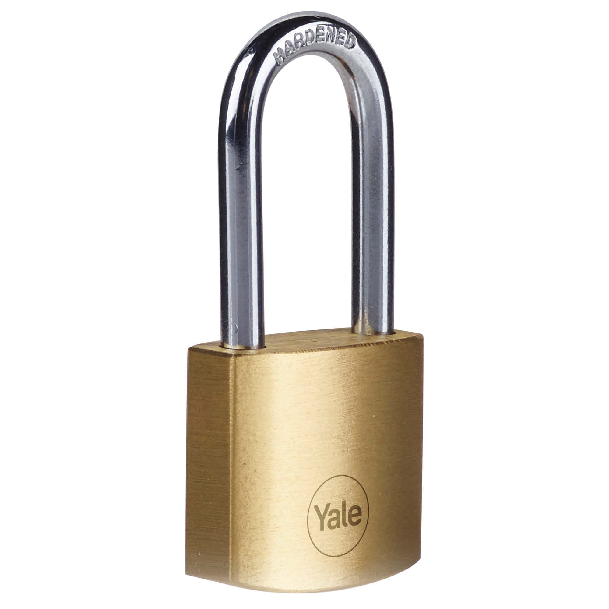 Yale Y110B/20/122/1 Serie Y110B Safety Padlock, Brass Finish, 20mm