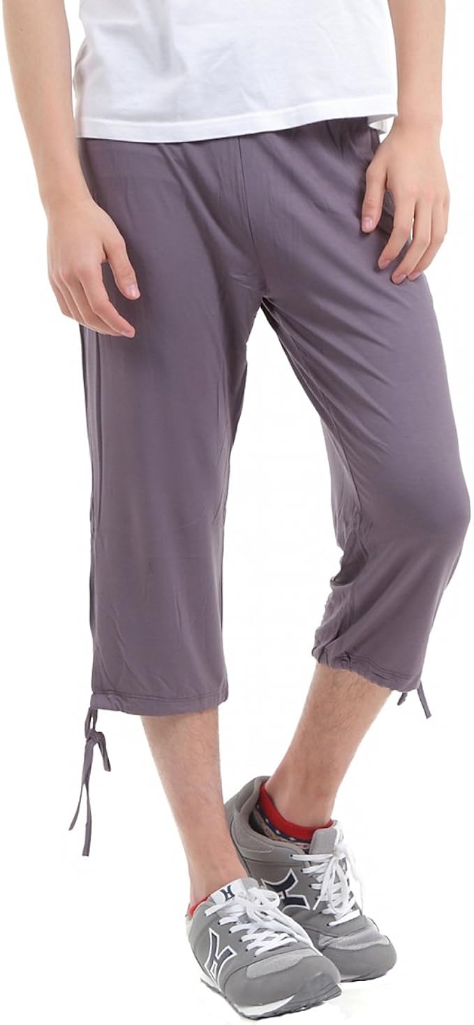 Amazon Jcw ヨガパンツ メンズ 7分丈パンツ ヨガウェア ジムやフィットネス ボルダリングにも グレー M パンツ 通販